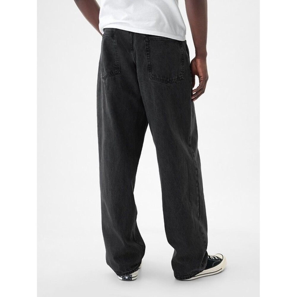 GAP Men's Relaxed Baggy Fit Black Denim Jeans in Size 32 - Picture 3 of 8